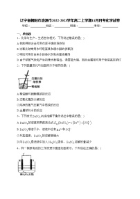 辽宁省朝阳市凌源市2022-2023学年高二上学期11月月考化学试卷(含答案)