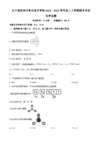 辽宁省沈阳市东北育才学校2022-2023学年高二上学期1月期末化学试题（含答案解析）