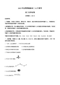 湖北省宜荆荆随恩2023-2024学年高三上学期12月联考化学试卷（含答案）