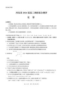 河北省2023-2024学年高三上学期大数据应用调研联合测评（III）化学试卷