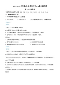 四川省成都市成华区某校2023-2024学年高一上学期期中考试化学试题（Word版附解析）