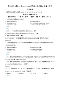 四川省兴文第二中学校2023-2024学年高二上学期11月期中考试化学试题（Word版附解析）