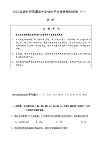 2024年江苏省扬州市普通高中学业水平合格性考试化学模拟试题（一）