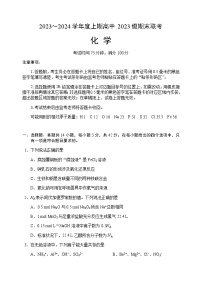 四川省成都市蓉城名校联盟2023-2024学年高一上学期期末联考化学试题含答案