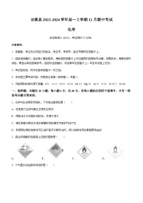 福建省泉州市安溪县2023-2024学年高一上学期11月期中考试化学试题含答案