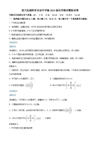 四川省绵阳市东辰学校2023-2024学年高一上学期期末模拟化学试卷（Word版附解析）