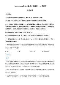 安徽省阜阳市县中联盟2023-2024学年高一上学期12月月考化学试题含答案