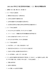 2023-2024学年辽宁省辽阳市协作校高二（上）期末化学模拟试卷含答案