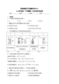 青海省西宁市海湖中学2022-2023学年高一下学期第一次月考化学试卷(含答案)