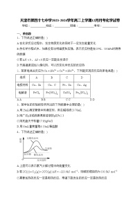 天津市第四十七中学2023-2024学年高二上学期12月月考化学试卷(含答案)