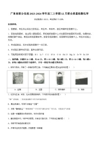 广东省部分名校2023-2024学年高三上学期12月联合质量检测化学试题含答案