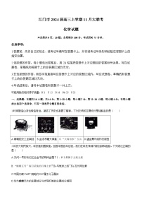 广东省江门市2024届高三上学期11月大联考化学试题含答案