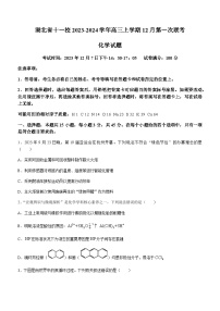 湖北省十一校2023-2024学年高三上学期12月第一次联考化学试题含答案