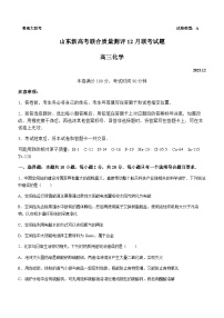 山东省新高考联合质量测评2023-2024学年高三上学期12月联考化学试题含答案