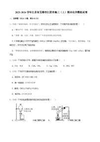 江苏省无锡市江阴市2023-2024学年高三上学期期末化学模拟试卷含答案