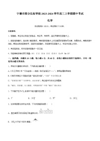 福建省宁德市部分达标学校2023-2024学年高三上学期期中考试化学试题含答案