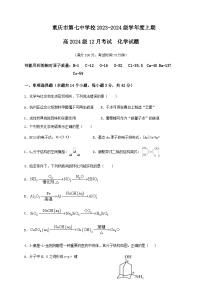 重庆市第七中学校2023-2024学年高三上学期月考（12月）化学试题含答案