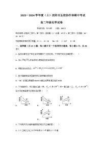 2023-2024学年度（上）辽宁省沈阳市五校协作体期中考试高二年级化学试卷含答案