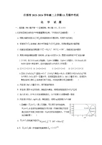 四川省德阳什邡中学2023-2024学年高二上学期11月期中考试化学试题含答案