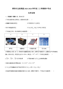 福建省莆田市五校联盟2023-2024学年高二上学期期中考试化学试题含答案