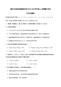 湖南省郴州市明星高级中学2023-2024学年高二上学期期中考试化学试题含答案