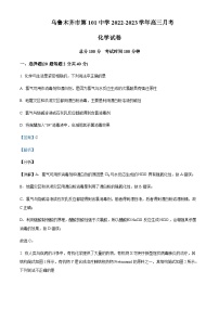 新疆维吾尔自治区乌鲁木齐市第101中学2022-2023学年高三上学期11月月考化学试题含答案