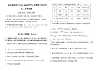 山东省滨州市沾化实验高级中学2023-2024学年高三上学期第二次月考化学试题含答案