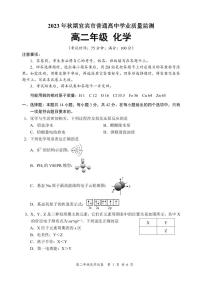 四川省宜宾市2023-2024学年高二上学期1月学业质量监测（期末）化学试题（PDF版含答案）