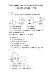 06化学实验基础-上海市2023-2024学年高三化学上学期期中、期末重点知识点专题练习（沪科版）