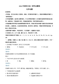 湖南省邵阳市2023-2024学年高一上学期1月期末联考化学试题（Word版附解析）