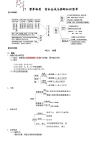 高三化学复习知识清单（通用版） 知识清单27  营养物质  有机合成与推断