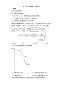 高中化学人教版 (2019)选择性必修1第一节 反应热精练