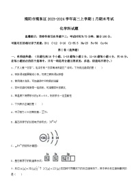 广东省揭阳市揭东区2023-2024学年高二上学期1月期末考试化学试题（含答案）