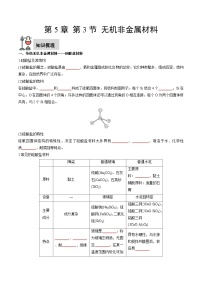 高中化学人教版 (2019)必修 第二册第三节 无机非金属材料精品当堂检测题