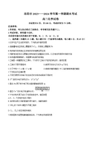 河南省洛阳市2023-2024学年高二上学期期末考试化学试卷（含答案）