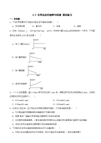 高中化学人教版 (2019)必修 第二册第二节 化学反应的速率与限度同步练习题