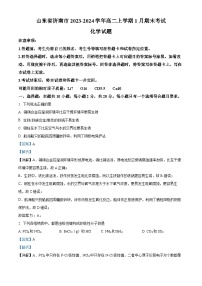 山东省济南市2023-2024学年高二上学期1月期末化学试题