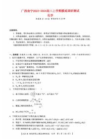 广西南宁市2023_2024高三化学上学期新高考摸底调研测试题