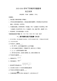 【开学摸底考】高三化学（上海专用）-2023-2024学年高中下学期开学摸底考试卷.zip