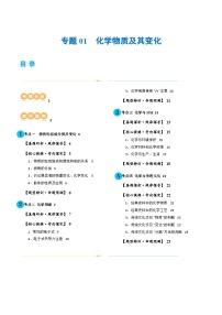 专题01 化学物质及其变化（讲义）-2024年高考化学二轮复习讲与练（新教材新高考）