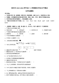 浙江省杭州市2023-2024学年高二上学期期末学业水平测试化学试题（含答案）