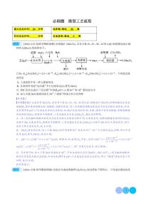 微型工艺流程--2024年高考化学必刷题学案