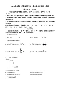 2023-2024学年浙江省温州市高二上学期期末质量评估化学试题