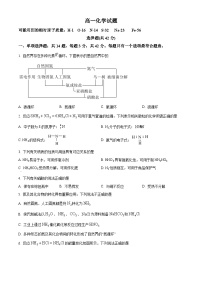 2022-2023学年江苏省连云港市赣榆智贤中学高一3月阶段检测化学试题