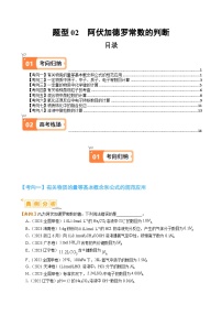 题型02 阿伏加德罗常数的判断-2024年高考化学二轮热点题型归纳与变式演练（新高考通用）