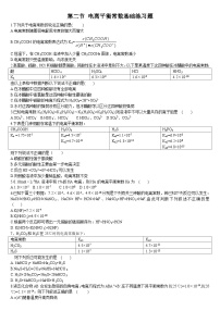 选择性必修1第一节 电离平衡精品第二课时练习题