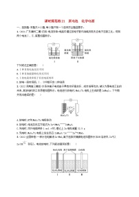 适用于新高考新教材广西专版2024届高考化学一轮总复习第六章化学反应与能量课时规范练21原电池化学电源