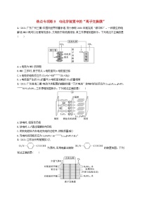 适用于新高考新教材广西专版2024届高考化学一轮总复习热点专项练9电化学装置中的“离子交换膜”