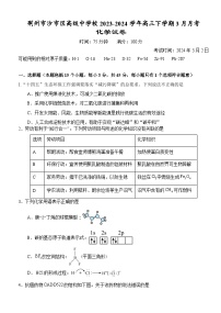 湖北省荆州市沙市区高级中学校2023-2024学年高三下学期3月月考化学试题（含答案）