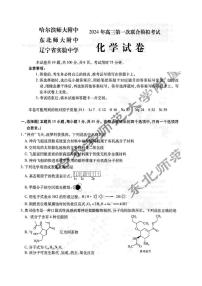 东北三省三校2023-2024学年高三下学期第一次联合模拟考试化学试卷（PDF版附答案）